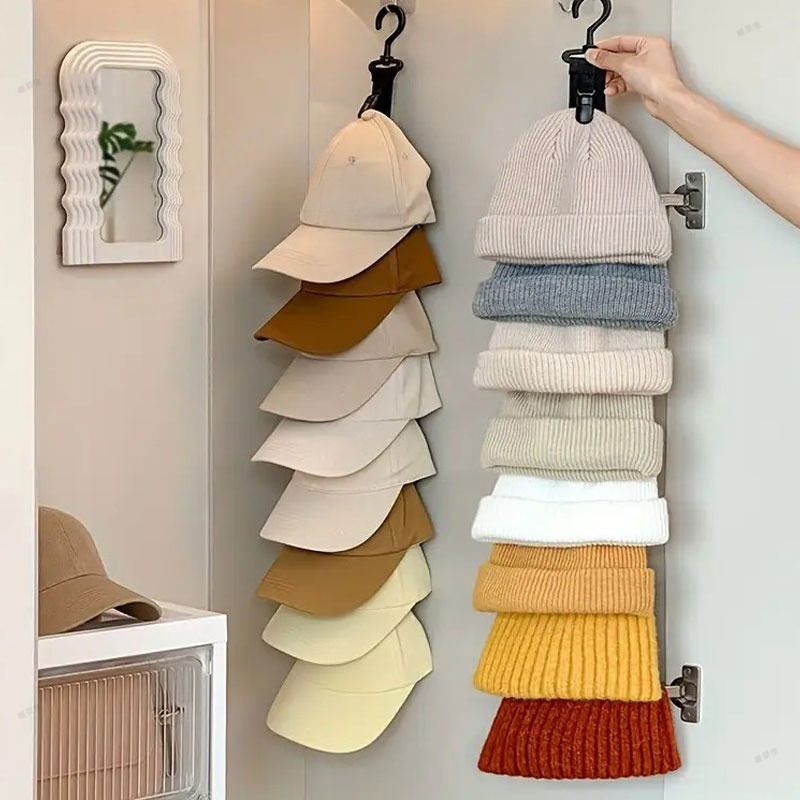 String Tension Clip - Rak Topi untuk Pintu Lemari dan