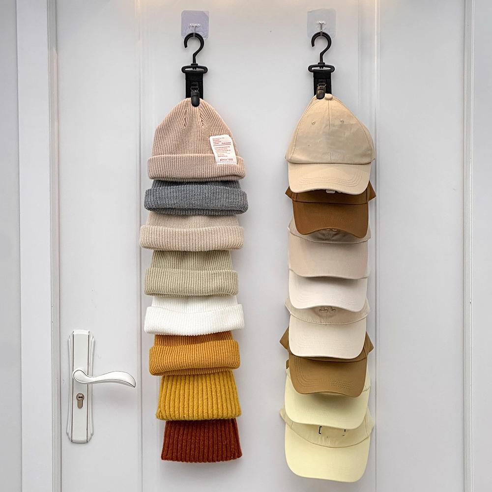 String Tension Clip - Rak Gantungan Topi untuk Lemari, Tali