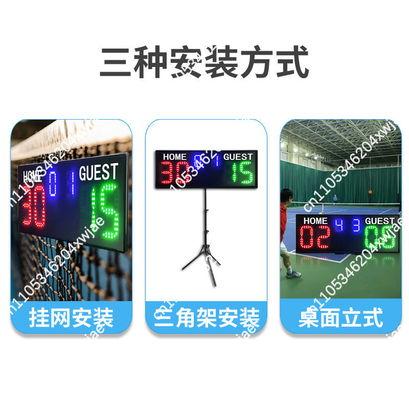 Badminton Score - Papan Skor Elektronik LED Portabel Bertenaga