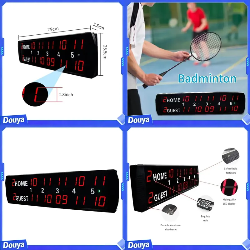Badminton Score - Papan Skor Elektronik Digital LED YIZHI