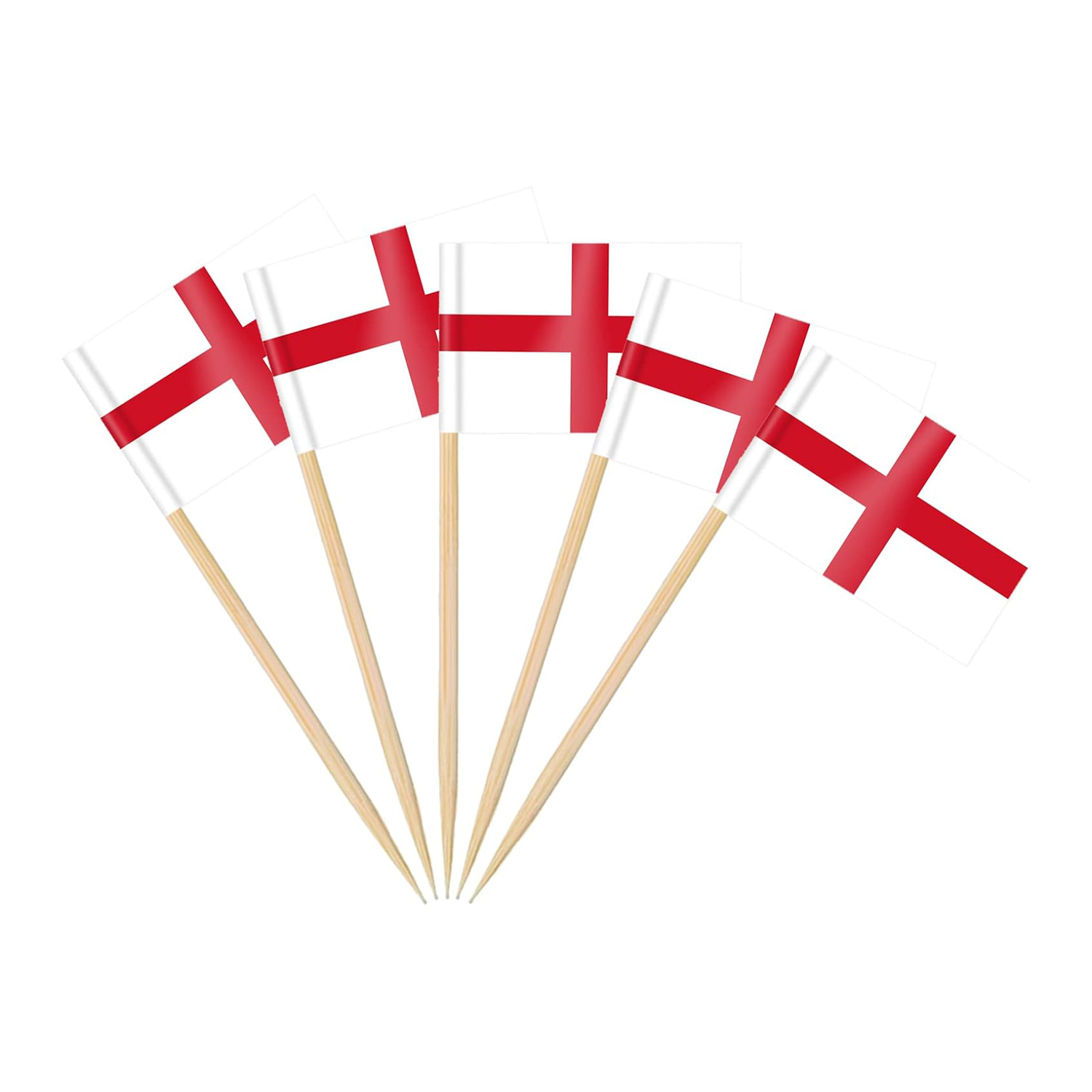 Badminton England - Bendera Inggris tusuk gigi, 100 buah