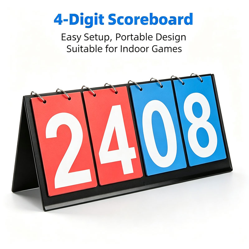 Badminton Score - Papan Skor Lipat 4 Digit Portabel