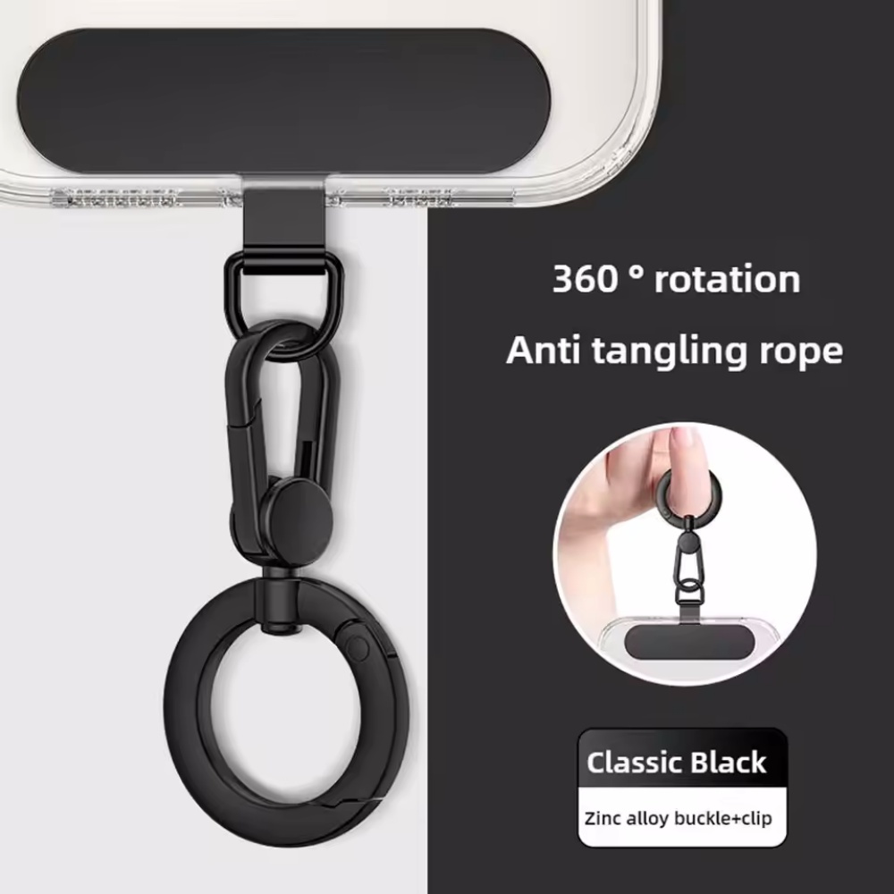 String Tension Clip - Tambalan Klip Lanyard Telepon Logam 360