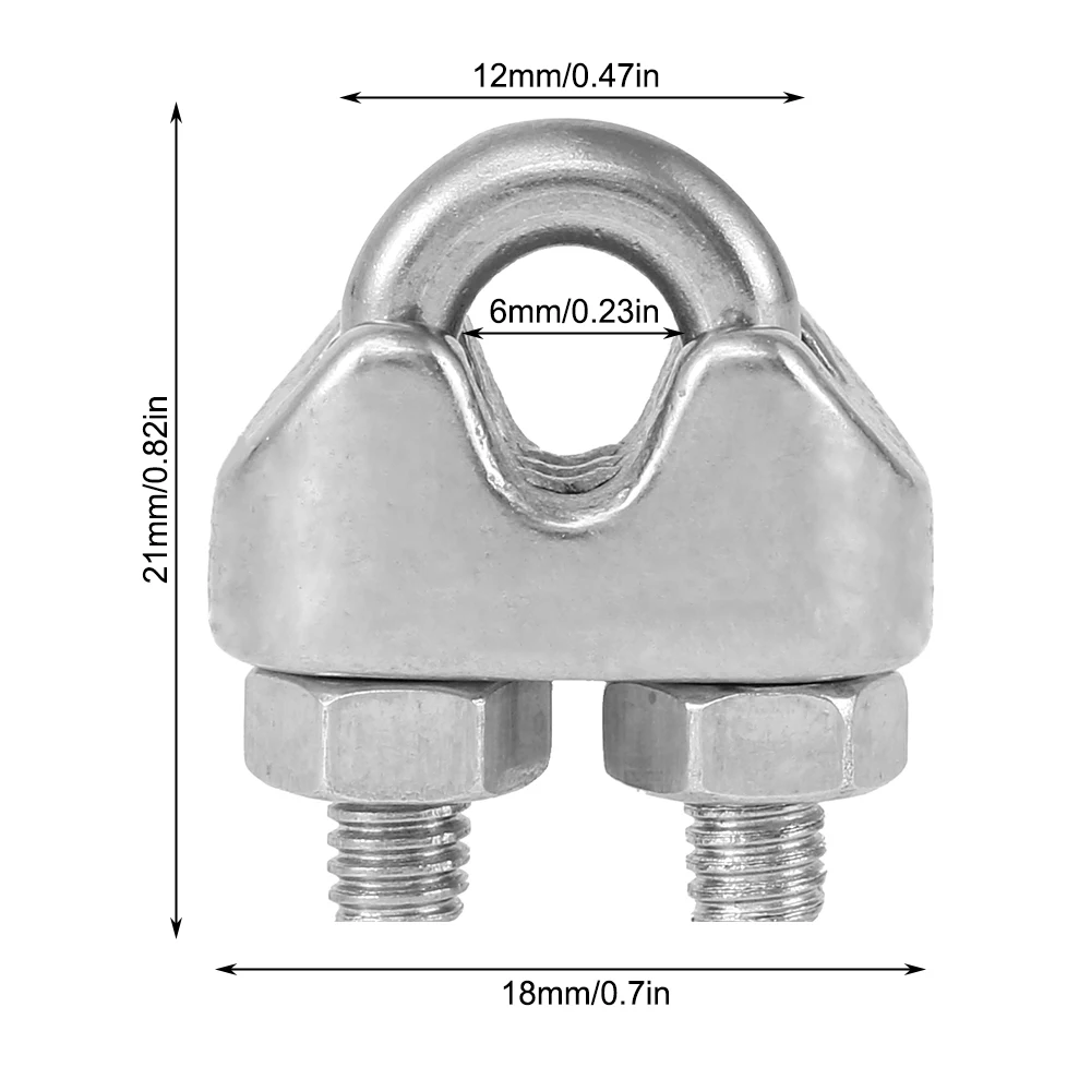 12 Buah Klem Kabel Tipe U M3 3 - String Tension Clip ulasan dan harga