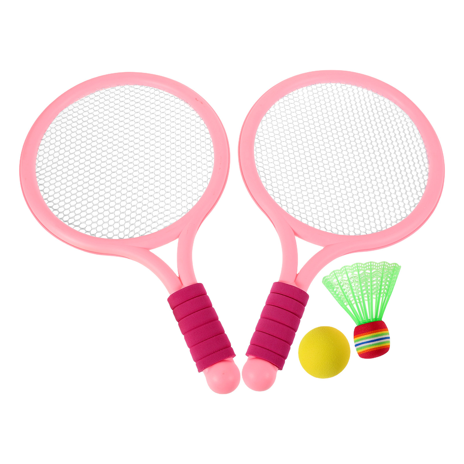 1Set Set Raket Bulu Tangkis An - Badminton Fun Game ulasan dan harga