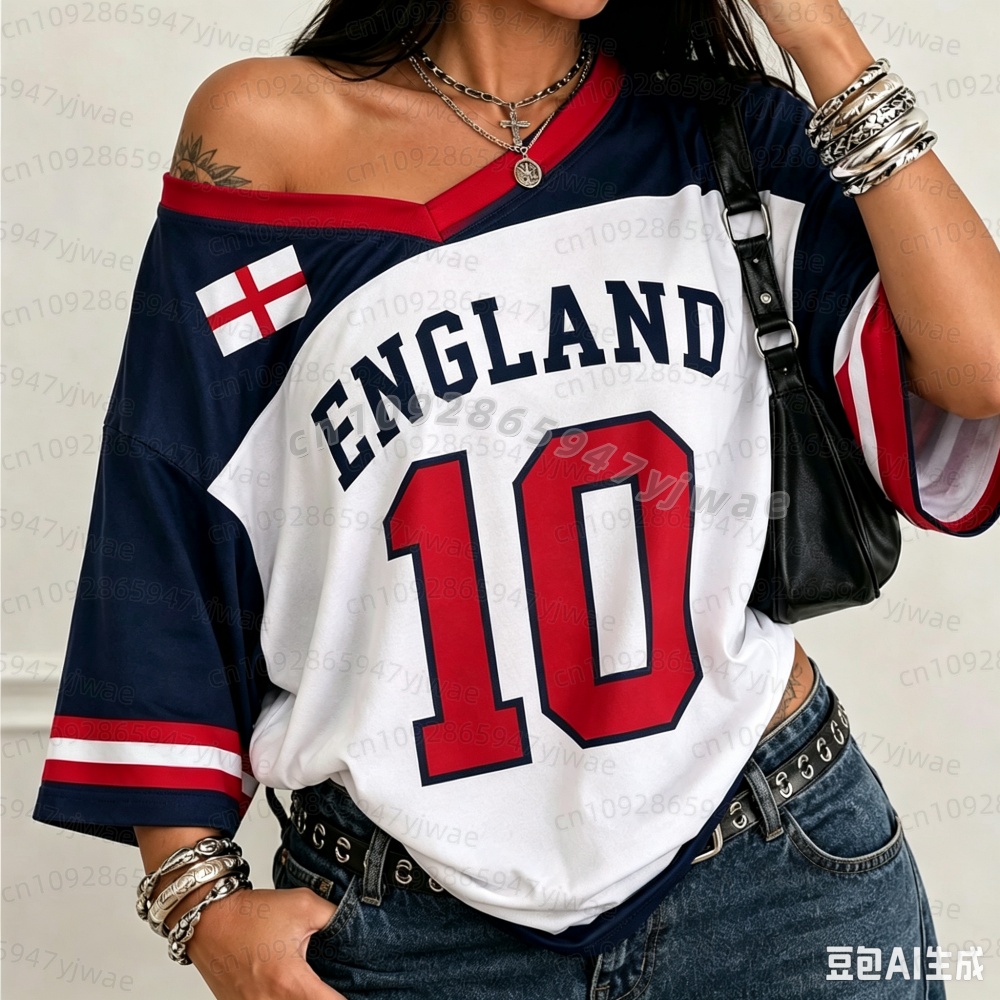 Kaos Jersey Sepak Bola Wanita  - Badminton England ulasan dan harga