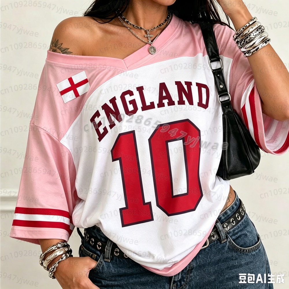 Kaos Jersey Sepak Bola Wanita  - Badminton England ulasan dan harga