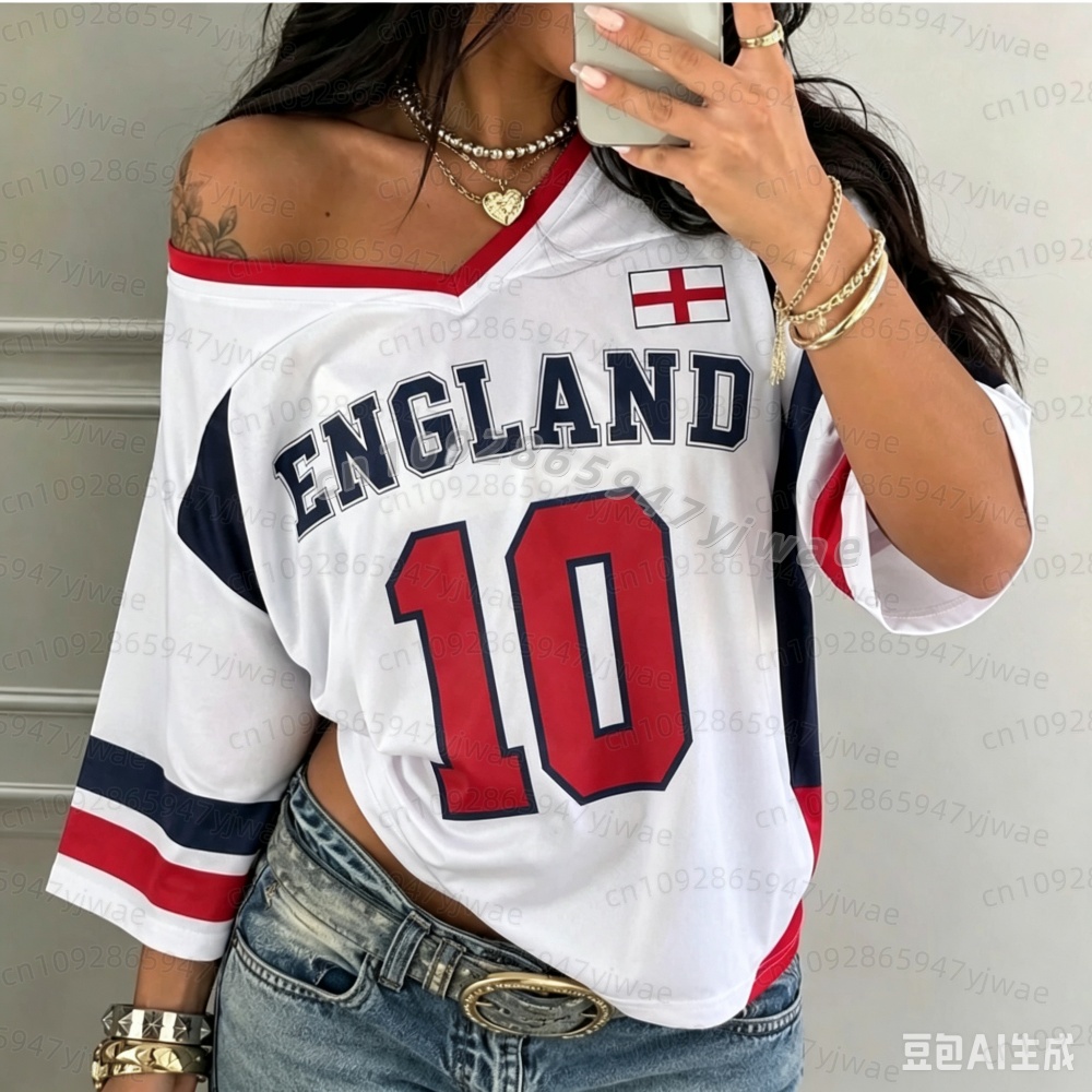 Kaos Jersey Sepak Bola Wanita  - Badminton England ulasan dan harga