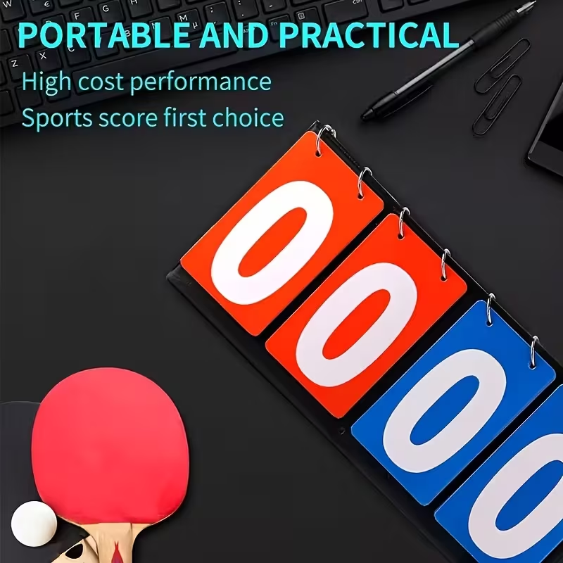 Papan Skor Lipat 4 Digit Porta - Badminton Score ulasan dan harga