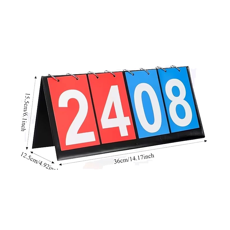 Papan Skor Lipat 4 Digit Porta - Badminton Score ulasan dan harga