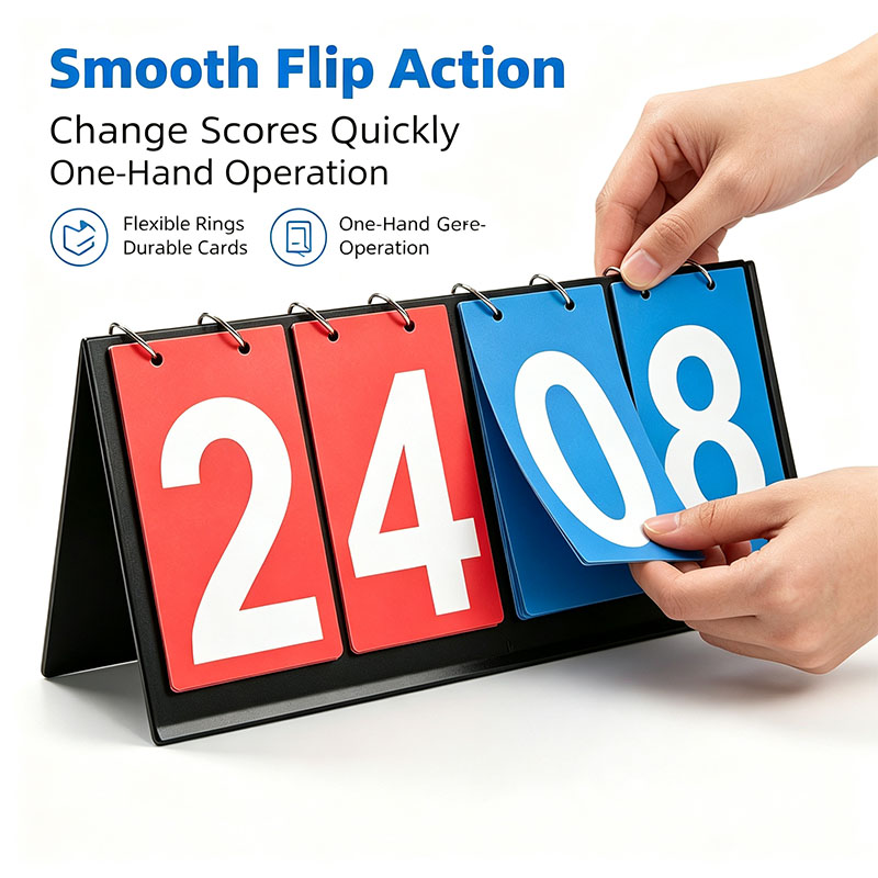 Papan Skor Lipat 4 Digit Porta - Badminton Score ulasan dan harga