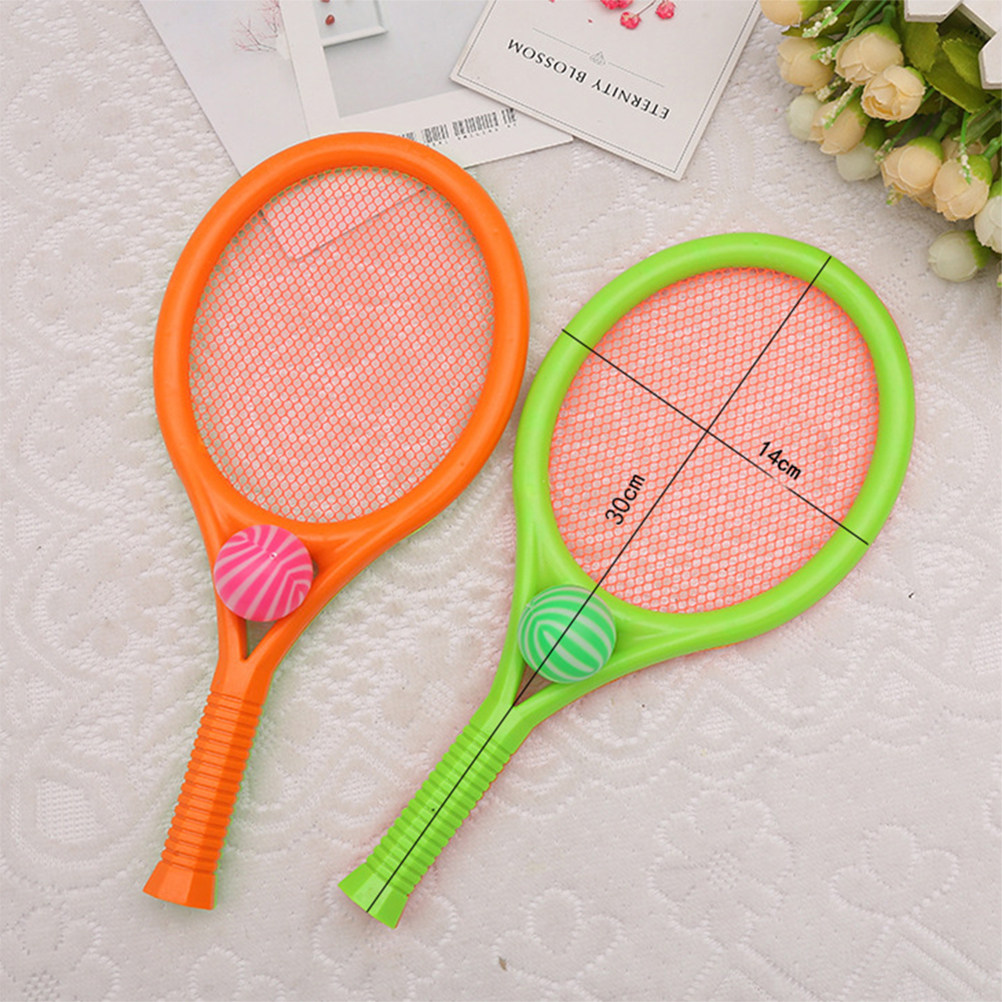 Set Raket dan Bola Tenis Bulu  - Badminton Fun Game ulasan dan harga