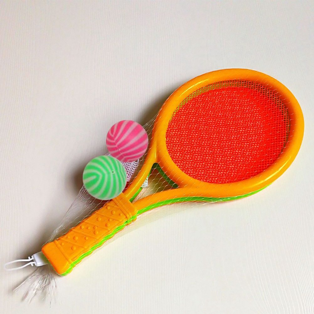 Set Raket dan Bola Tenis Bulu  - Badminton Fun Game ulasan dan harga