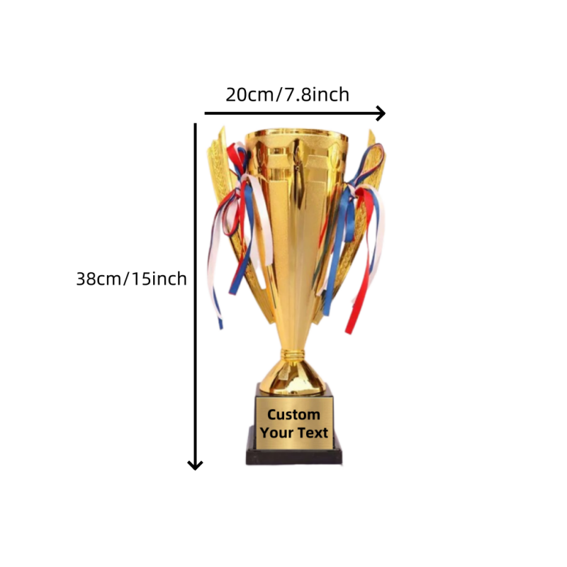 Piala Emas Tinggi 11/15 inci d - Badminton Cup ulasan dan harga