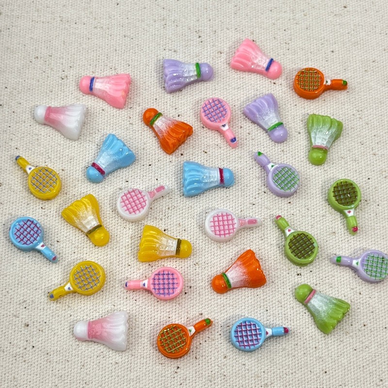 20pcs Aksesoris Kuku 3D Mini K - Badminton Minion ulasan dan harga